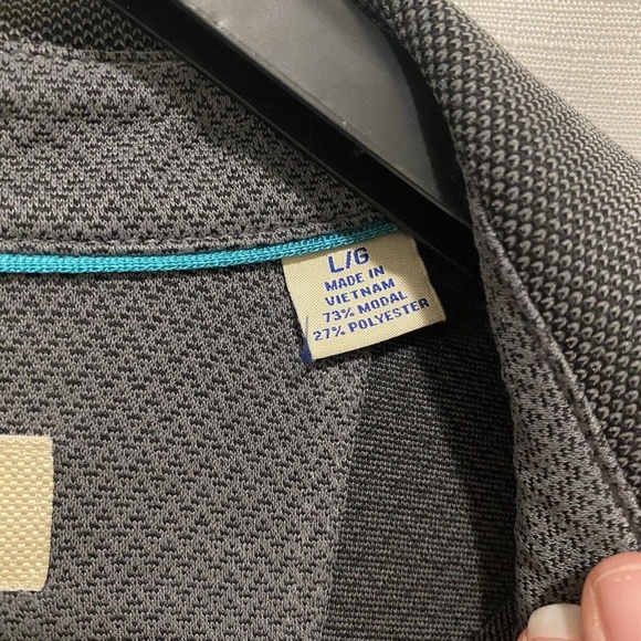 Tommy Bahama Polo Modal Poly Blend Size Large Gray - Picture 4 of 9